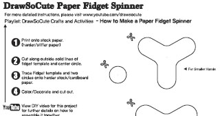 how to make fidget spinner with paper